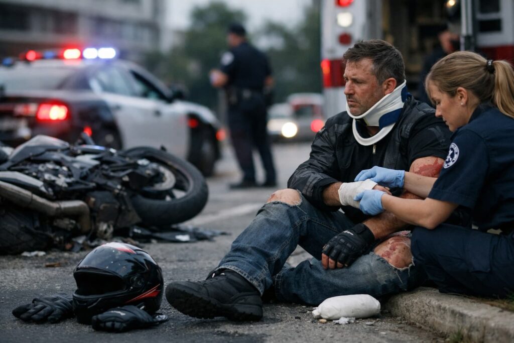 Common Types of Motorcycle Accident Injuries